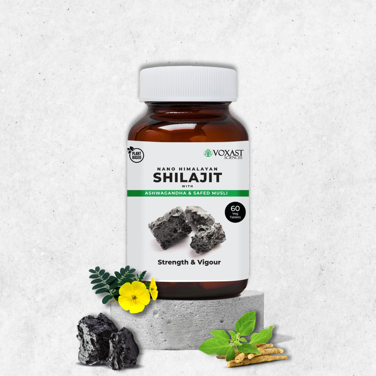 Himalayan Shilajit With Ashwagandha & Safed Musli