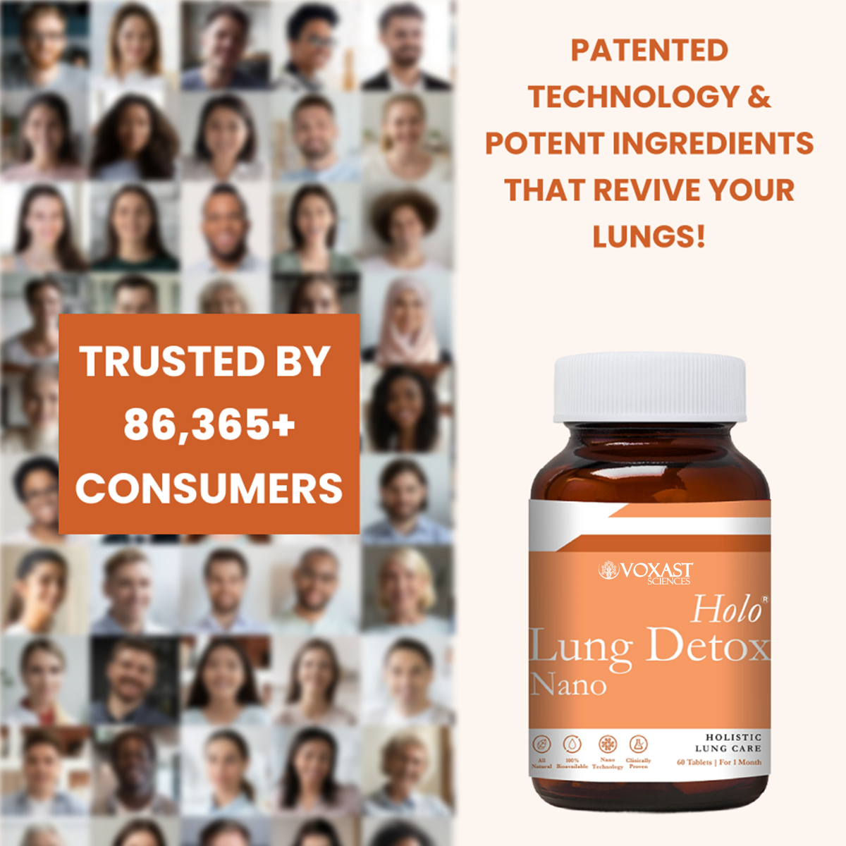 Ayurvedic Holo Lung Detox Tablets For Smokers