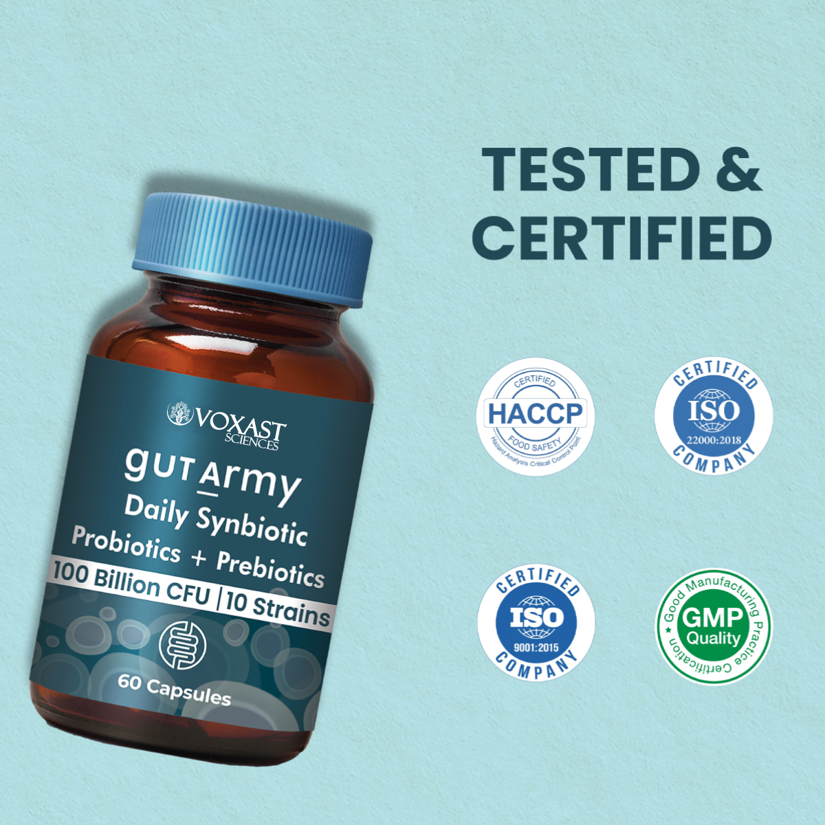 Gut Army Prebiotic & Probiotic Capsules